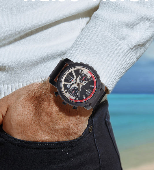 Business Sports Waterproof Large Dial Multifunctional Quartz Men's Watc