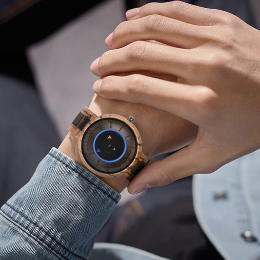 wooden watch Custom Logo Wrist Watch Strap with wood watch for men