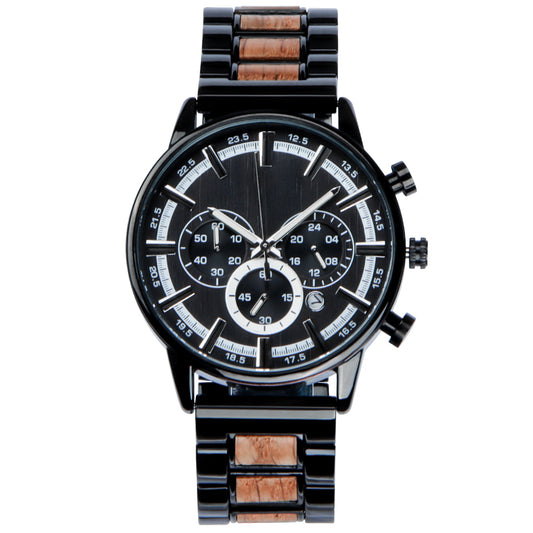 New Fashion Mens Watches with Stainless Steel Top Brand Luxury Sports Chronograph Quartz
