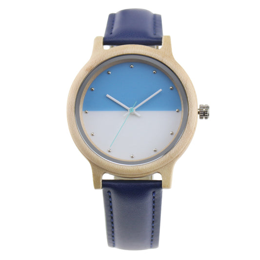 couple wood watch | quartz watch wood with genuine leather | pair watch for men and women