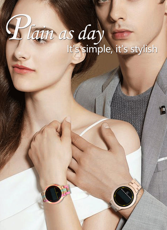 Click to enlarge Have one to sell? Sell now Novel Wooden Watch LED Display Touch Screen Men's Quartz Wrist Watch Wood Band