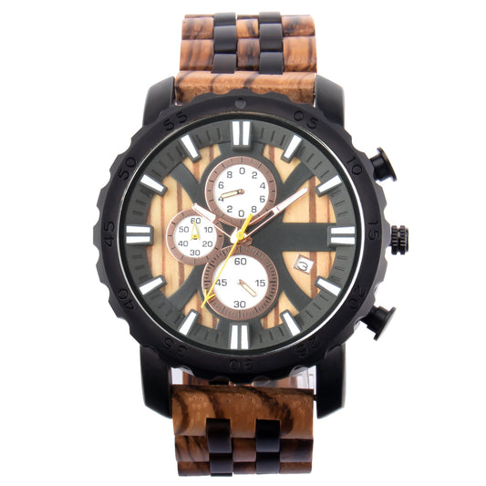 Wristwatches Wooden Watch For Men Quartz Wrist Watches Clock Gift Calendar Luminous Multifunction Fashion