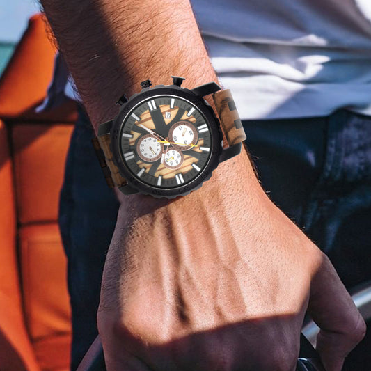 Wristwatches Wooden Watch For Men Quartz Wrist Watches Clock Gift Calendar Luminous Multifunction Fashion
