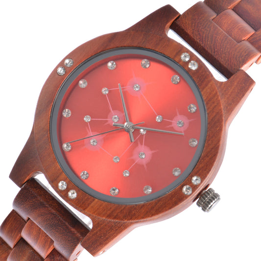 New style wooden watch ladies quartz