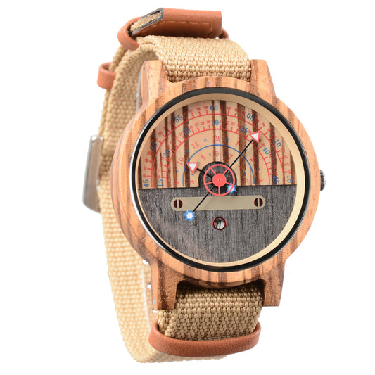 New Design Terminal Hot Sale Quartz Movement Spot Multifunctional Wooden Watch