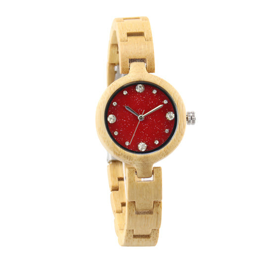 New style wooden watch ladies quartz