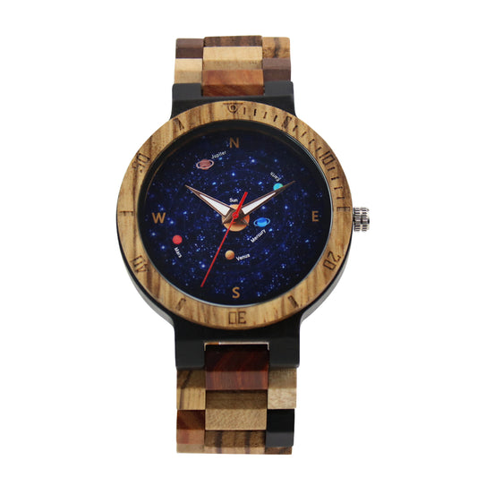 Men Wood Watch Daily Waterproof Wristwatch Quartz Clock ECO friendly wood watch for men