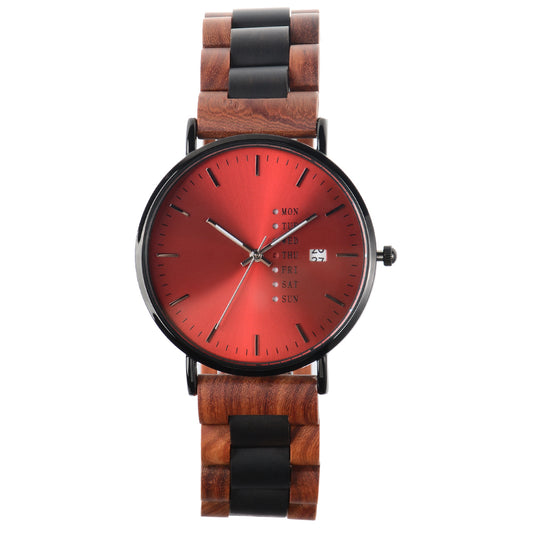 Luxury Men's Wooden Quartz Watch