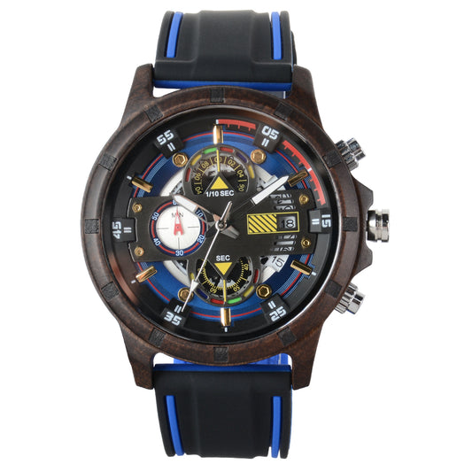 Men's Wooden Strap Watch