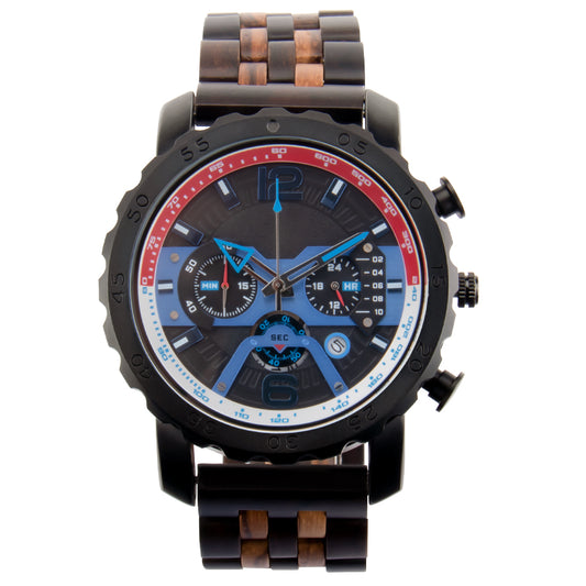 Business Sports Waterproof Large Dial Multifunctional Quartz Men's Watc