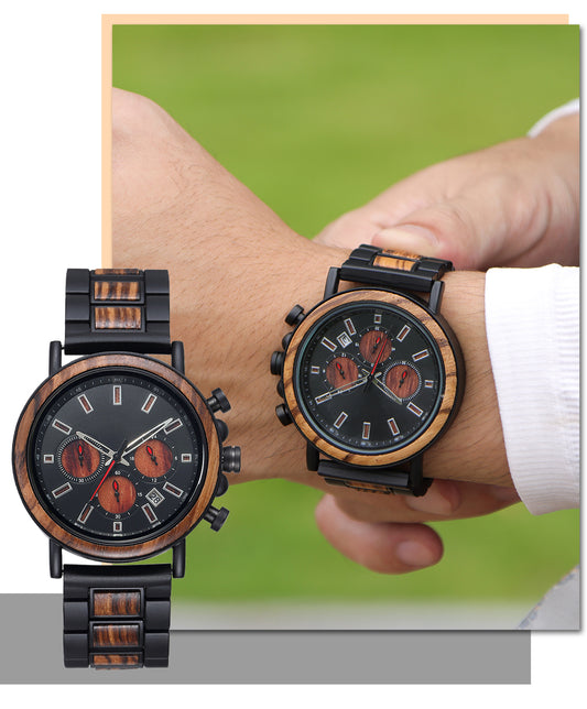 Saint Martin-Red Sandalwood Men Chronograph