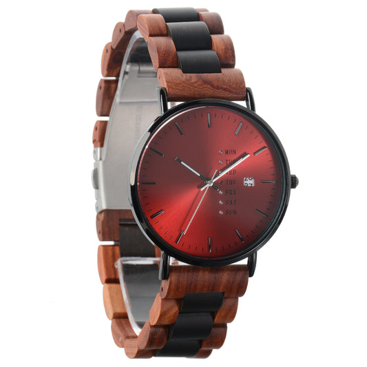 Luxury Men's Wooden Quartz Watch