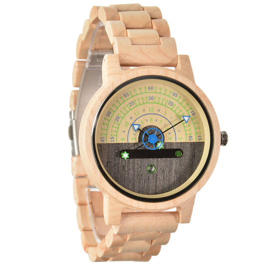 Trendy Creative Wooden Watch Business Multi-function Concept Luminous With Date Quartz Watch