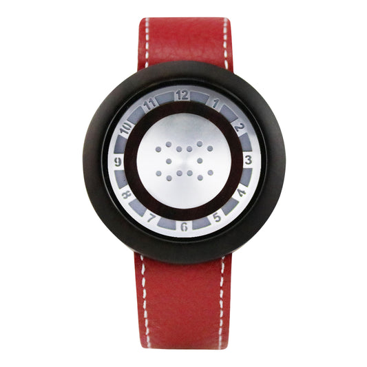 Casual Backlight Bamboo Watch Men's Electronic Wrist Watches Leather Strap Gift