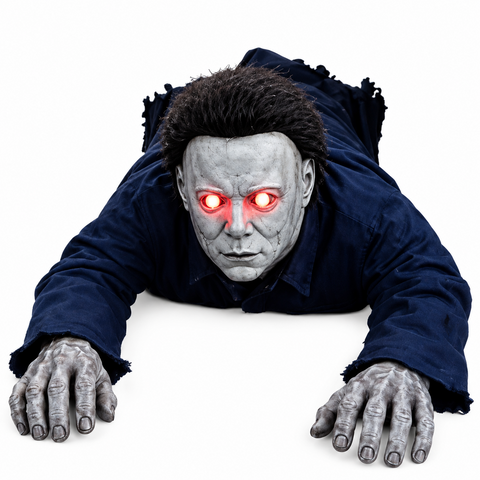 🎃Flash Sale🔥Halloween Scary Yard Decorations, Electric Crawling Ghost Horror Voice Skeleton