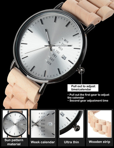 Shifenmei S5537 Classic Wooden Watch