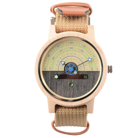 New Design Terminal Hot Sale Quartz Movement Spot Multifunctional Wooden Watch