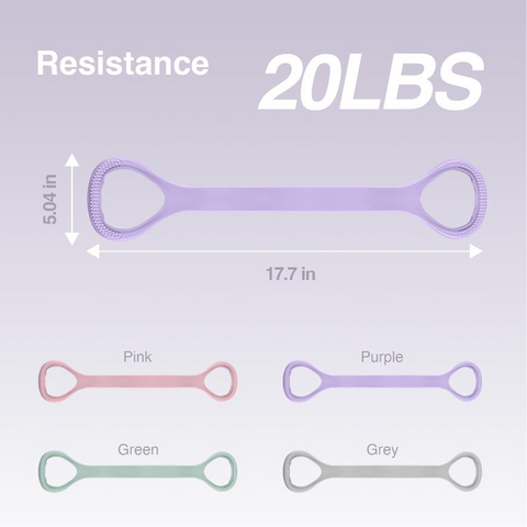 Figure 8 Resistance Bands – Silicone Exercise Bands for Women