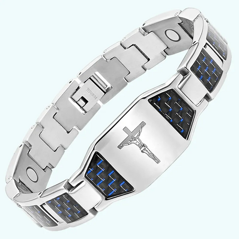 Men’s Jesus Cross Bracelet – Meaningful Faith Gift for Him，Wear Your Faith. Every Day.
