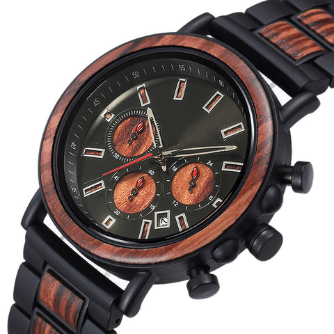 Saint Martin-Red Sandalwood Men Chronograph