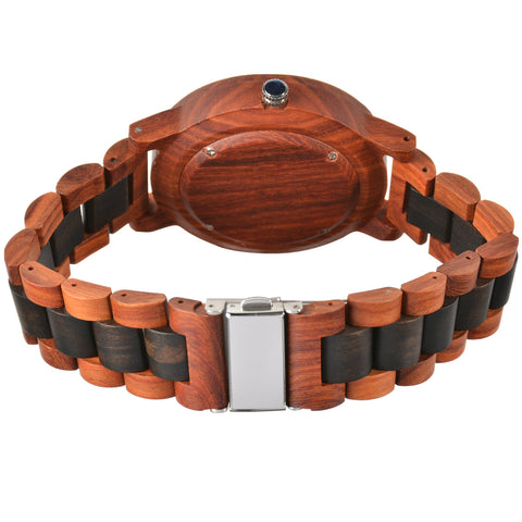 Trendy Creative Wooden Watch Business Multi-function Concept Luminous With Date Quartz Watch