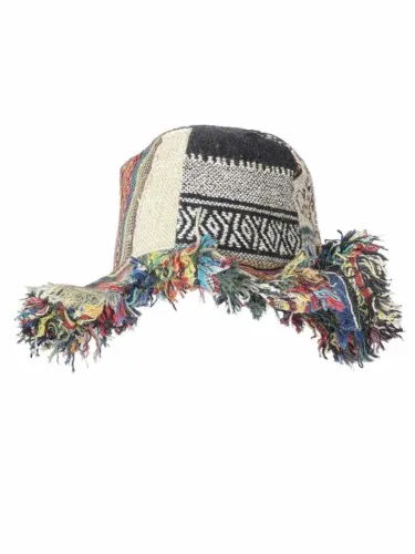 🔥Last Day 50% OFF - 🍄🎩Frayed Patchwork Bucket Hat(✨Shapeable Brim One-of-a-Kind Style}