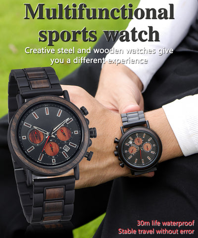 Saint Martin-Red Sandalwood Men Chronograph