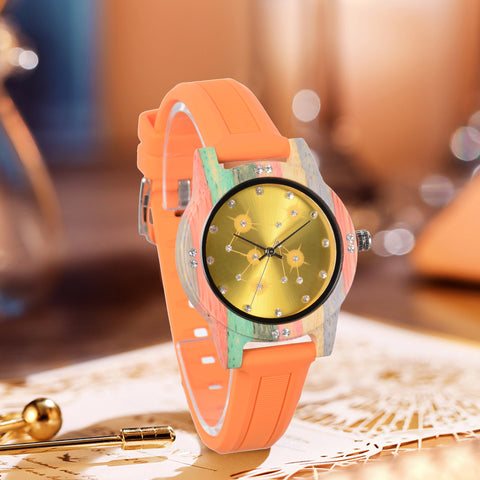 Casual Women's Gypsophila Colorful Quartz Watch OEM
