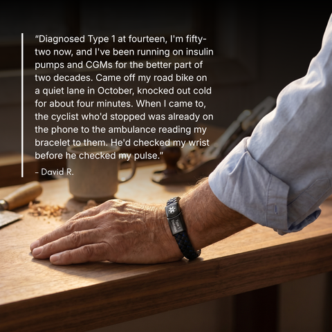 ❤️ Personalized Diabetes Medical ID Bracelet | Stay Prepared Every Day