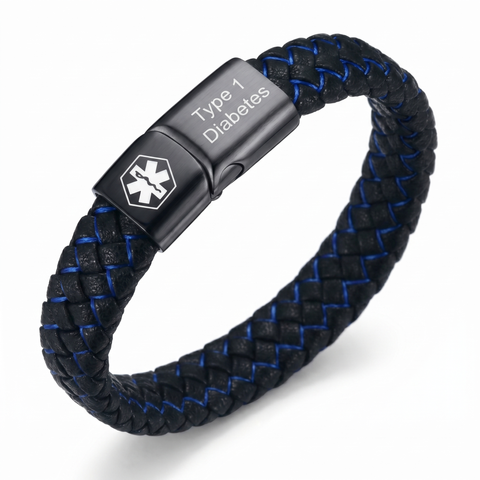 ❤️ Personalized Diabetes Medical ID Bracelet | Stay Prepared Every Day