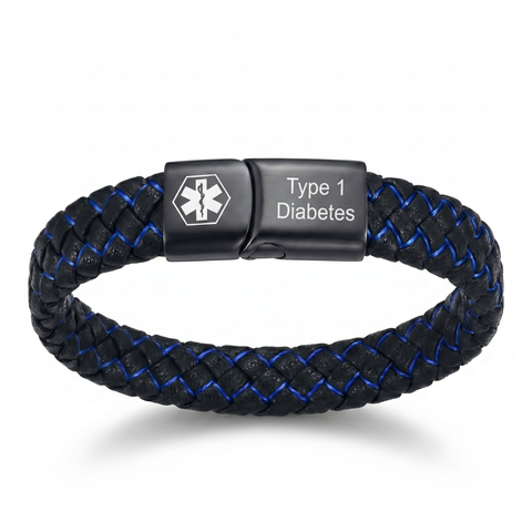 ❤️ Personalized Diabetes Medical ID Bracelet | Stay Prepared Every Day