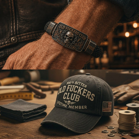 ☠️ Old Fuckers Club & Wild Freedom 🪓 | 2026 Limited Edition Vintage Bracelet