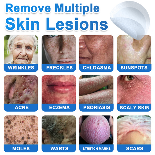 🎁SHIFENMEI™ 2-in-1 Microneedle & Hydrocolloid Patch | Raised Moles,Acne,  Flat Warts & Skin Tags Remover | Improves Wrinkles, Scars & Blemishes | Invisible Pimple Patches for Face & Body | 144 Count