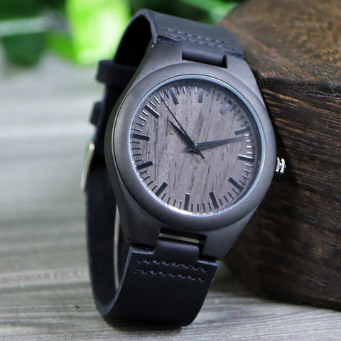 Men's Wooden Watch Lightweight Wooden Bamboo Mens Watches Analog Quartz Wood Watches for Men