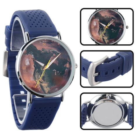 Unique Design Casual Fashion Luminous Silicone Strap Watch
