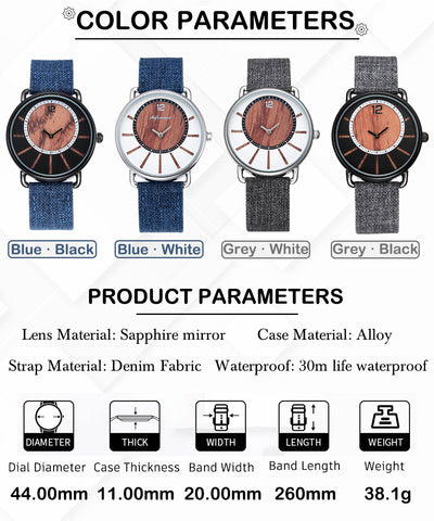 Wristwatches Ultra-thin Wooden Dial Men Watch For Waterproof Quartz Canvas Strap Alloy Leisure Fashion Wrist Watches Mens Reloj Hombre