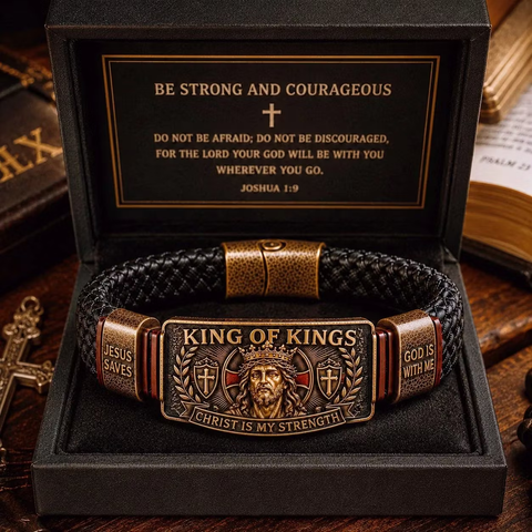 👑 The Ultimate Tribute: King of Kings Faith Bracelet — Wear Your Belief with Pride (49% OFF Today🔥)