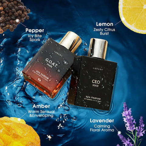 Gentlemen’s Fragrance Set with CEO MAN Perfume & G.O.A.T MAN Aroma