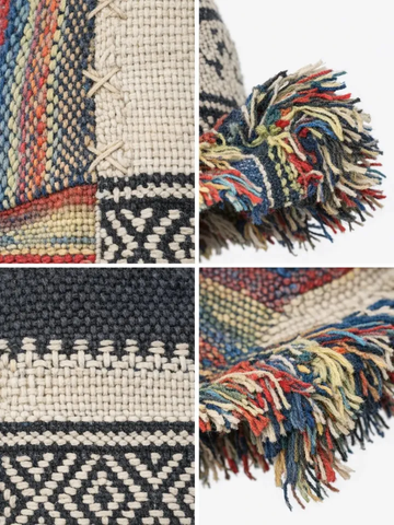 🔥Last Day 50% OFF - 🍄🎩Frayed Patchwork Bucket Hat(✨Shapeable Brim One-of-a-Kind Style}