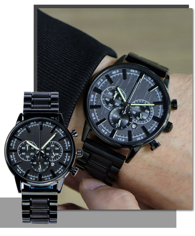 New Fashion Mens Watches with Stainless Steel Top Brand Luxury Sports Chronograph Quartz