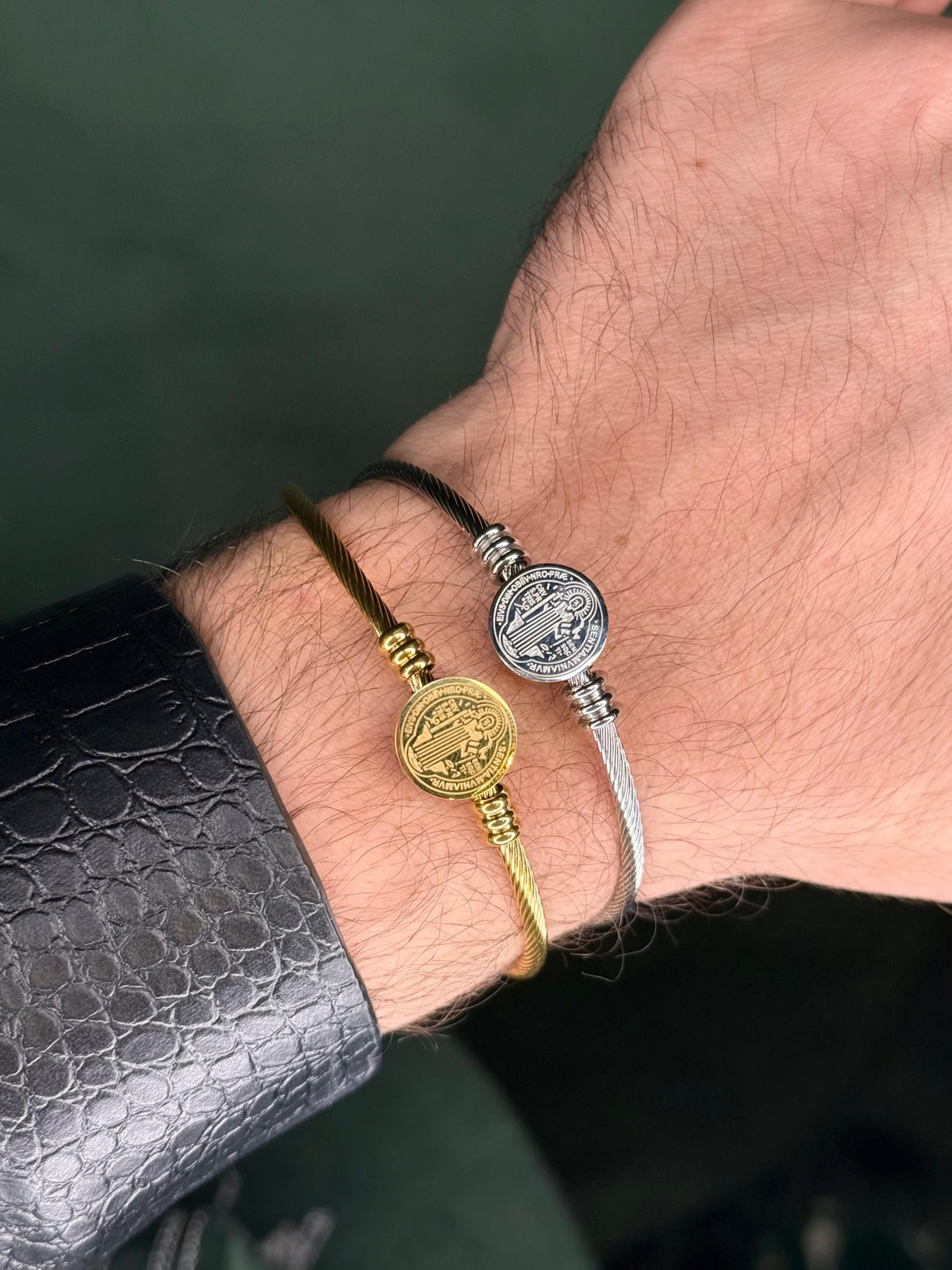 Bracelete São Bento Steel (Ajustável)