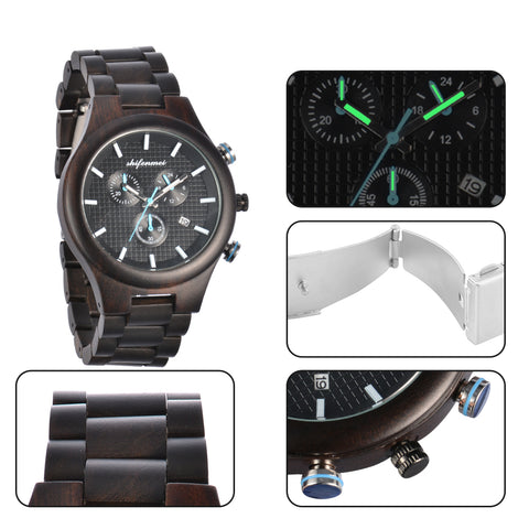 Wooden Watch Fashionable Men's Quartz Watch