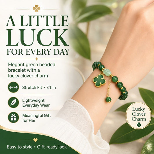 Money Magnet Clover Bracelet