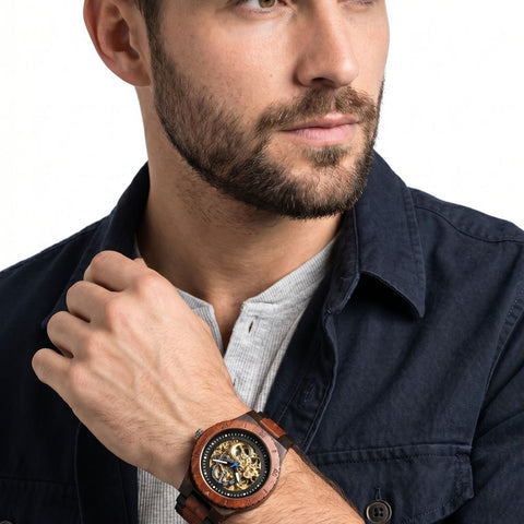 The Biscuit Men's Wooden Watch
