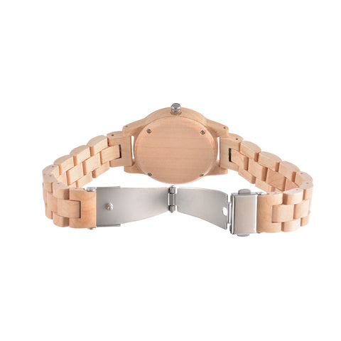 New style wooden watch ladies quartz