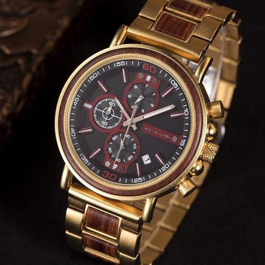 The Camelot Men's Wooden Watch