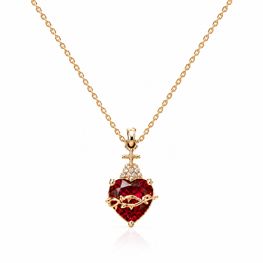 Sacred Heart of Jesus Faith Necklace ⭐