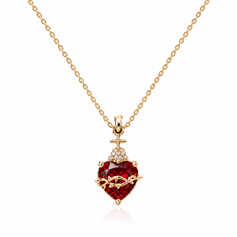 Sacred Heart of Jesus Faith Necklace ⭐