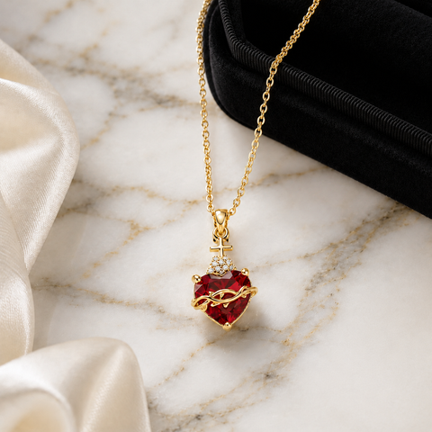Sacred Heart of Jesus Faith Necklace ⭐