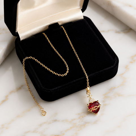 Sacred Heart of Jesus Faith Necklace ⭐